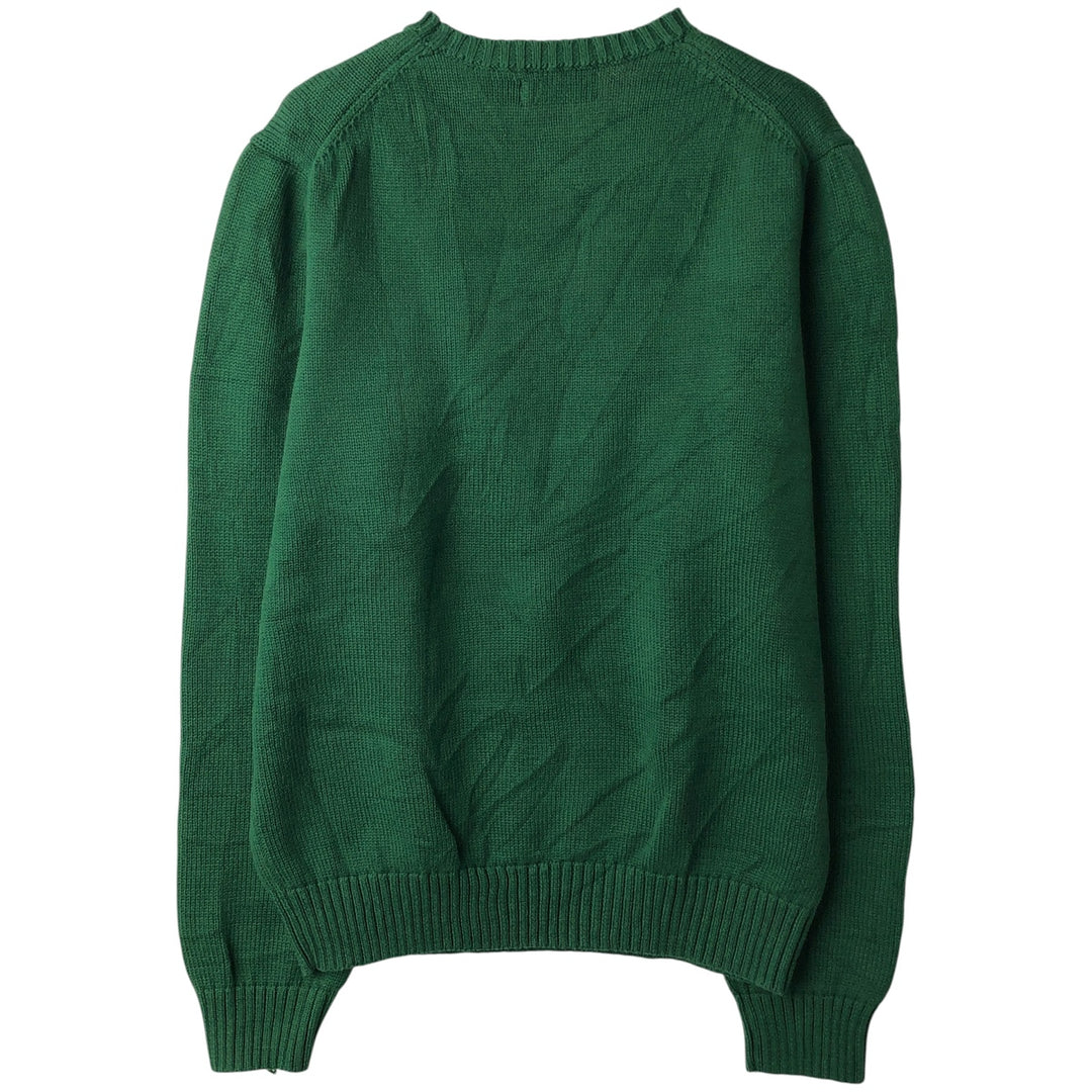Ralph Lauren POLO RALPH LAUREN cotton knit sweater, men's size M cotton green type Vintage Second Hand
