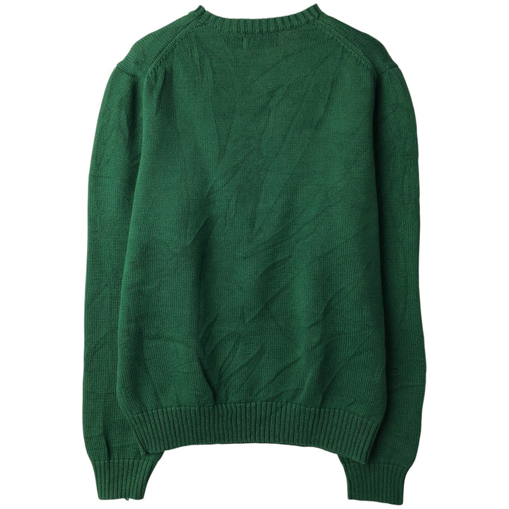 Ralph Lauren POLO RALPH LAUREN cotton knit sweater, men's size M cotton green type Vintage Second Hand