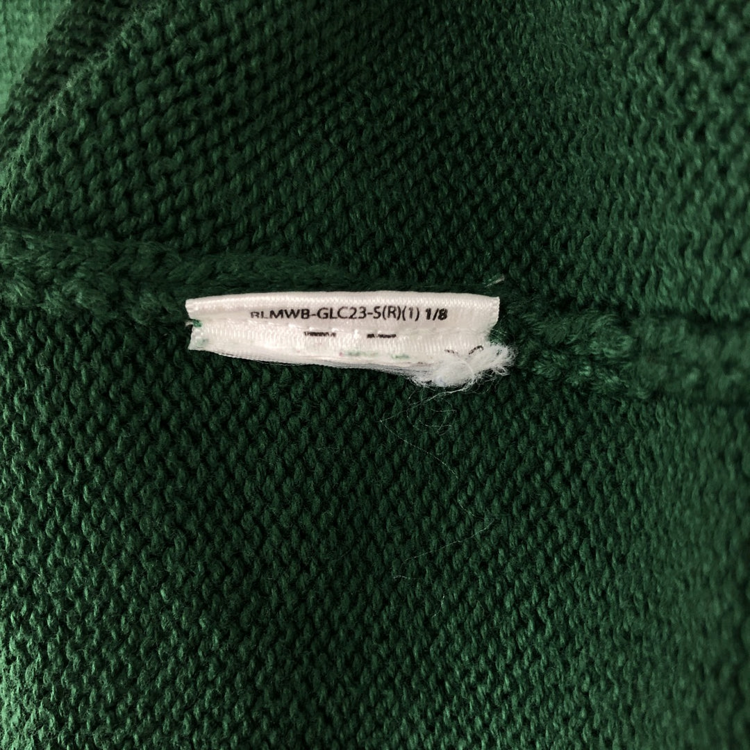 Ralph Lauren POLO RALPH LAUREN cotton knit sweater, men's size M cotton green type Vintage Second Hand