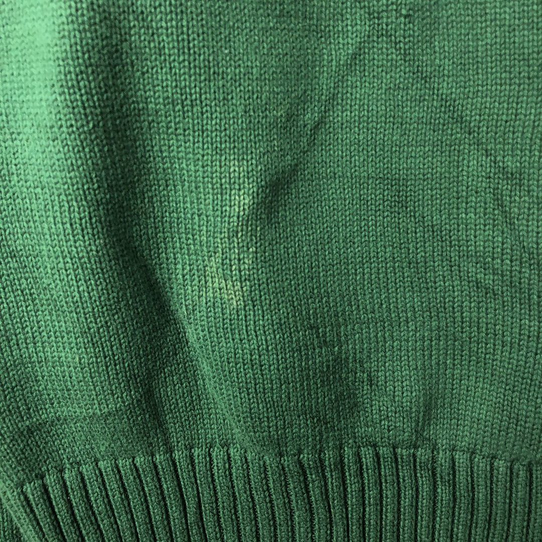 Ralph Lauren POLO RALPH LAUREN cotton knit sweater, men's size M cotton green type Vintage Second Hand
