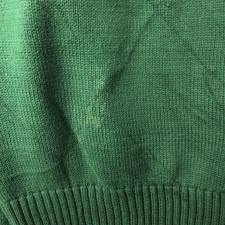 Ralph Lauren POLO RALPH LAUREN cotton knit sweater, men's size M cotton green type Vintage Second Hand