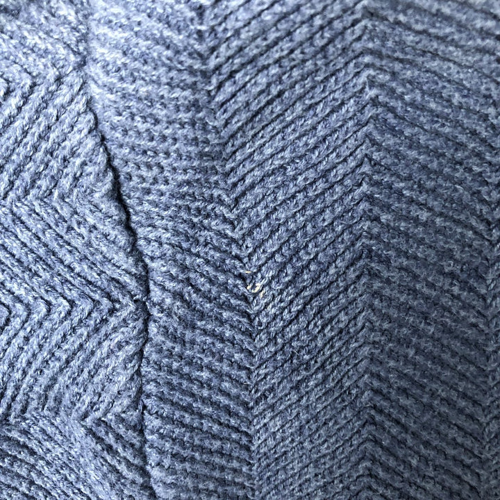 Ralph Lauren CHAPS herringbone cotton knit sweater, men's size M cotton blue type Vintage Second Hand