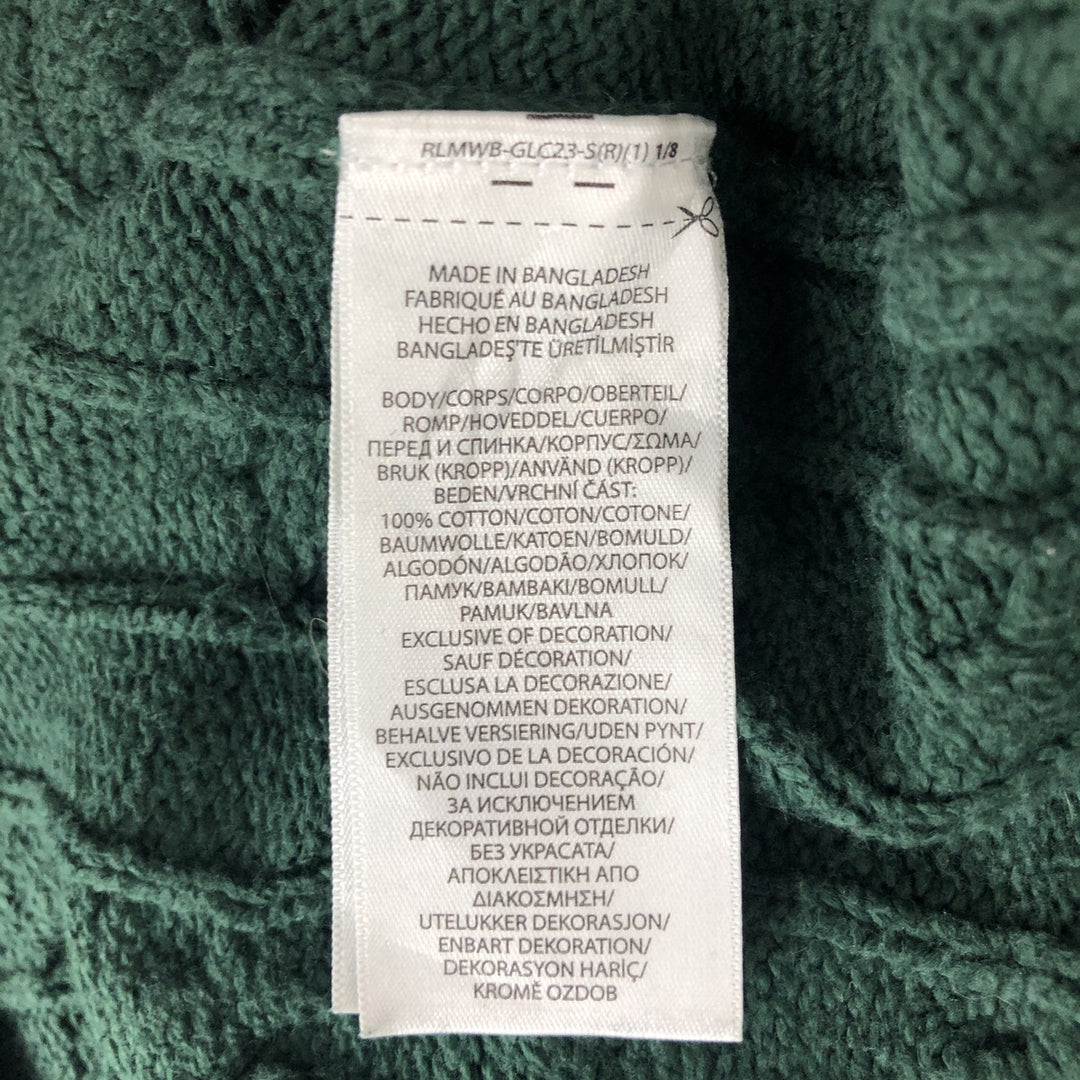 Ralph Lauren CHAPS herringbone cotton knit sweater, men's size M cotton blue type Vintage Second Hand