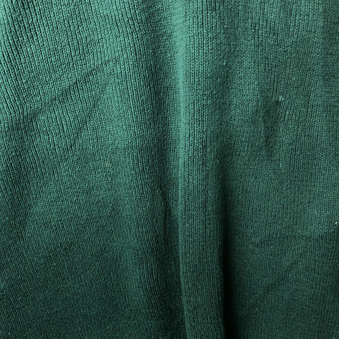 Vintage Eddie Bauer cotton knit sweater, men's size XL cotton green type Vintage Second Hand