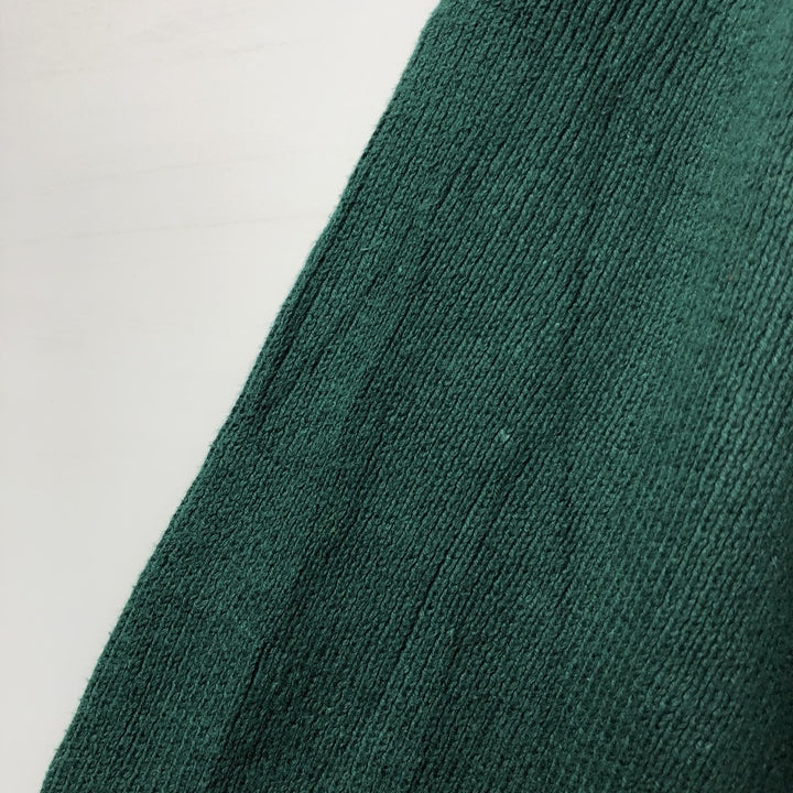 Vintage Eddie Bauer cotton knit sweater, men's size XL cotton green type Vintage Second Hand