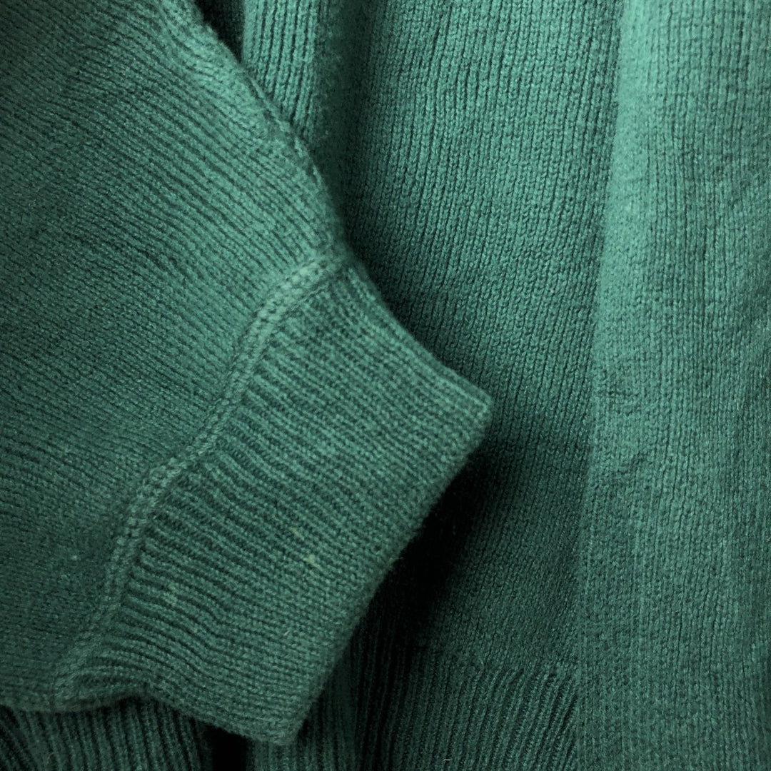Vintage Eddie Bauer cotton knit sweater, men's size XL cotton green type Vintage Second Hand