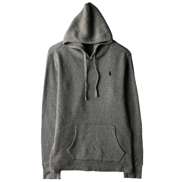 Ralph Lauren POLO RALPH LAUREN Hooded Thermal Long T-Shirt Waffle Men's M cotton gray type Vintage Second Hand