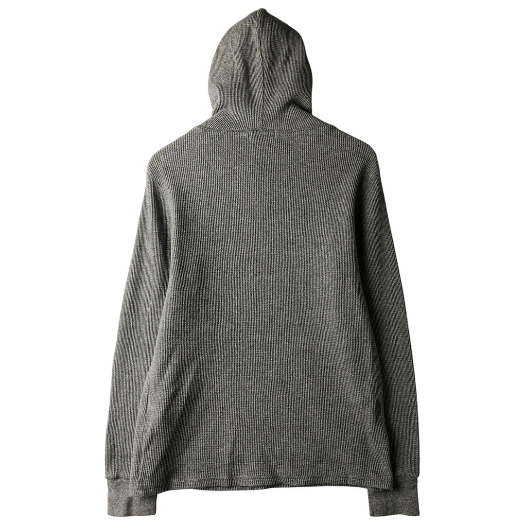 Ralph Lauren POLO RALPH LAUREN Hooded Thermal Long T-Shirt Waffle Men's M cotton gray type Vintage Second Hand