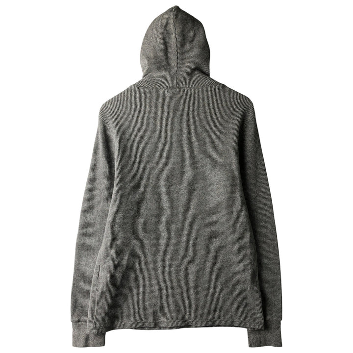 Ralph Lauren POLO RALPH LAUREN Hooded Thermal Long T-Shirt Waffle Men's M cotton gray type Vintage Second Hand