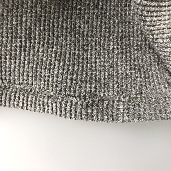 Ralph Lauren POLO RALPH LAUREN Hooded Thermal Long T-Shirt Waffle Men's M cotton gray type Vintage Second Hand