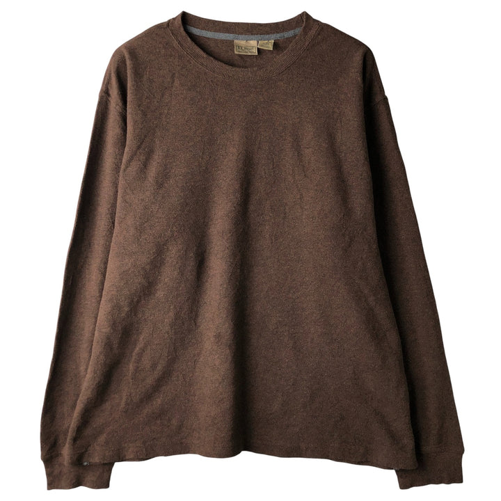 LLBean Thermal Long T-Shirt, Men's XL cotton brown type Vintage Second Hand
