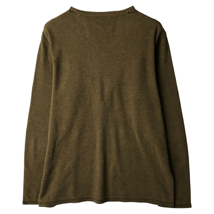Banana Republic Thermal Long T-Shirt, Men's XL cotton Khaki type Vintage Second Hand