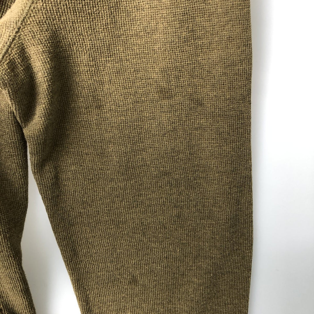 Banana Republic Thermal Long T-Shirt, Men's XL cotton Khaki type Vintage Second Hand