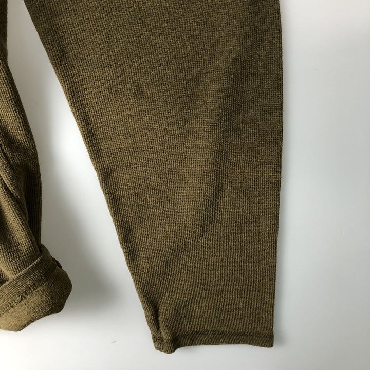 Banana Republic Thermal Long T-Shirt, Men's XL cotton Khaki type Vintage Second Hand