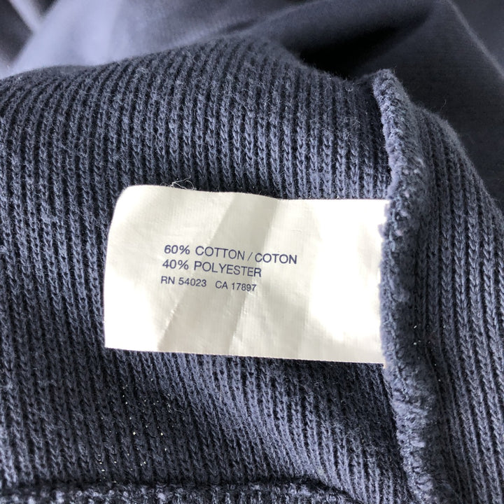 GAP Henley Neck Thermal Long T-Shirt, Men's Size L cotton navy blue type Vintage Second Hand