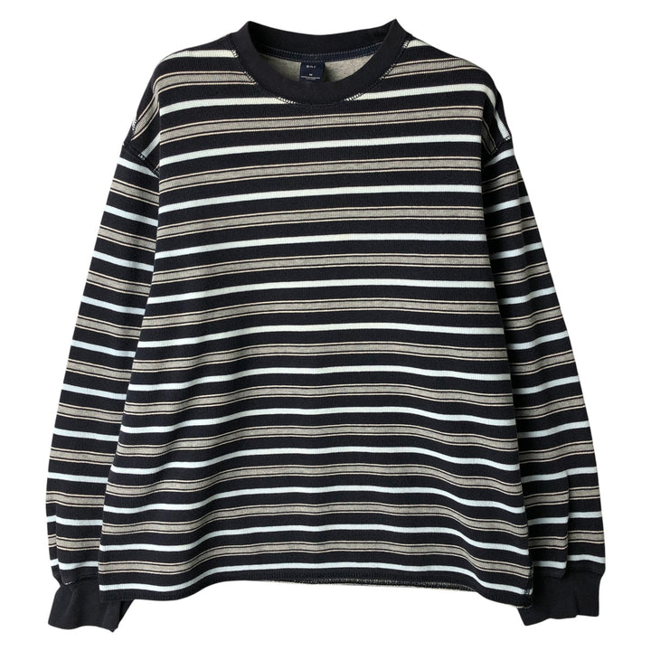 GAP Multi-Border Thermal Long T-Shirt, Men's Size M unclear navy blue type Vintage Second Hand