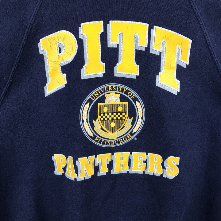 90'S GEAR FOR SPORTS College Sweatshirt, Made in USA, Men's XL, Vintage Triple Print polyester navy blue type Vintage Second Hand