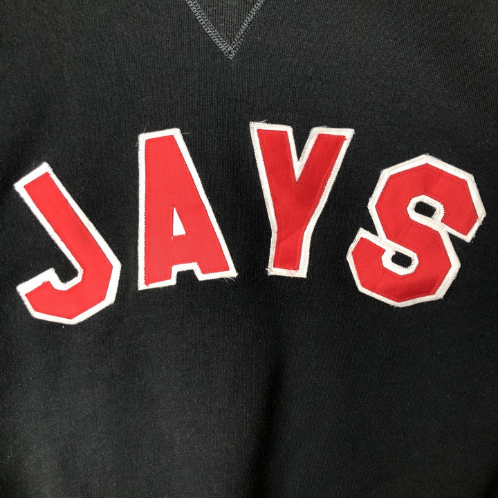 Vintage 1990'S Russell sweatshirt, made in the USA, size L, men's polyester navy blue type Vintage Second Hand