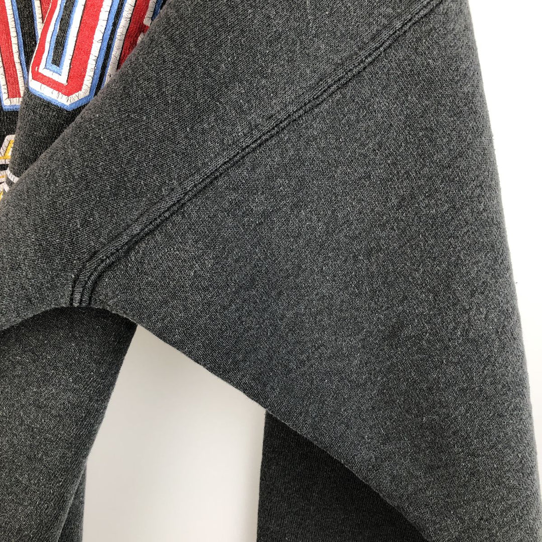Vintage 90'S Lee Heavy Weight College Sweatshirt, Made in USA, Men's Size L unclear Charcoal Vintage Second Hand