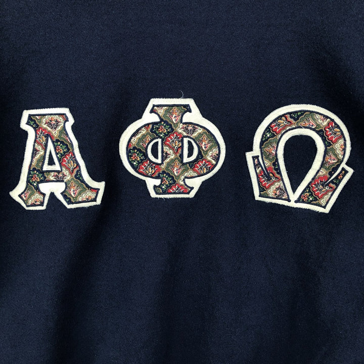90'S Fruit of the Loom College Sweatshirt, Made in USA, Men's XL, Vintage cotton navy blue type Vintage Second Hand