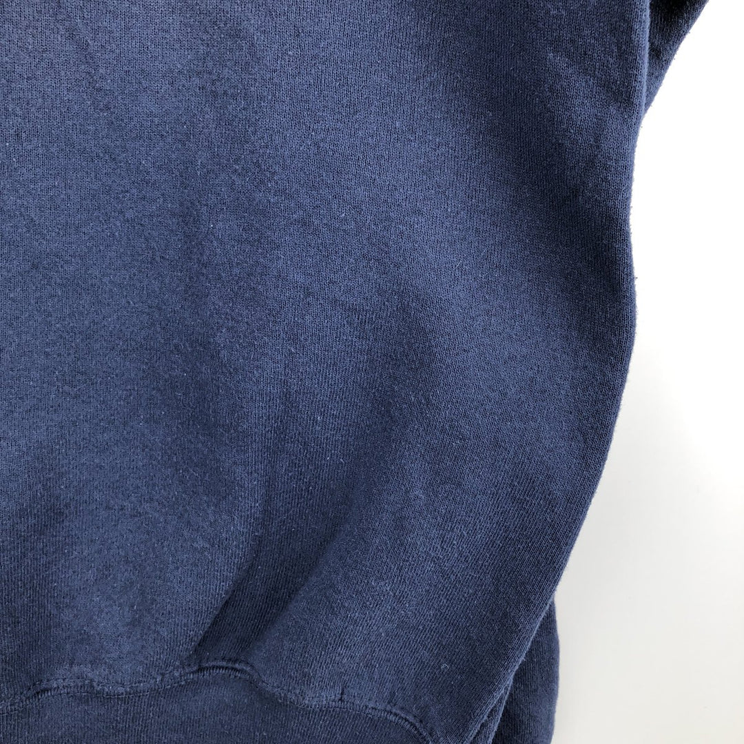 90'S Fruit of the Loom College Sweatshirt, Made in USA, Men's XL, Vintage cotton navy blue type Vintage Second Hand
