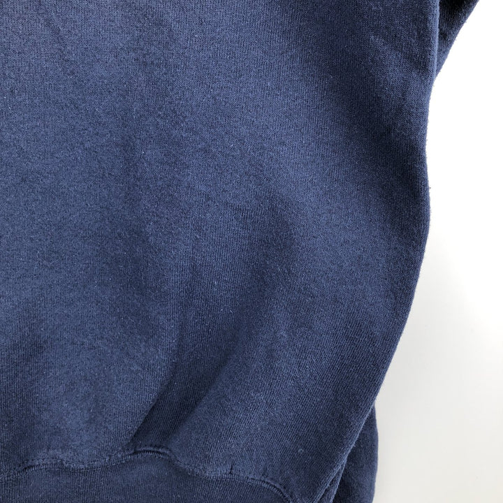 90'S Fruit of the Loom College Sweatshirt, Made in USA, Men's XL, Vintage cotton navy blue type Vintage Second Hand