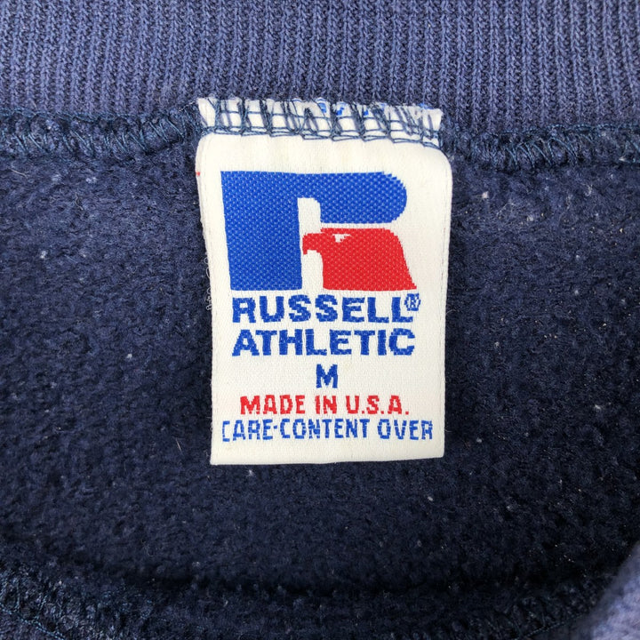 90'S Russell UCLA college sweatshirt, made in the USA, men's size M, vintage cotton navy blue type Vintage Second Hand