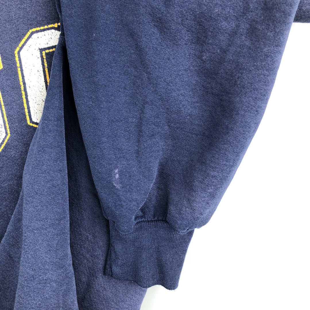 90'S Russell UCLA college sweatshirt, made in the USA, men's size M, vintage cotton navy blue type Vintage Second Hand