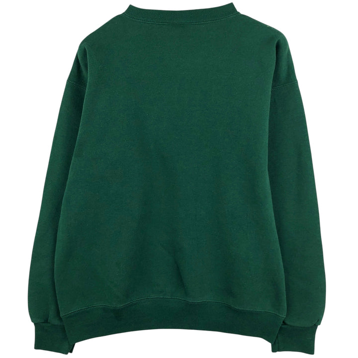 Vintage 90'S Jansport triple print college sweatshirt, made in the USA, men's size L polyester green type Vintage Second Hand