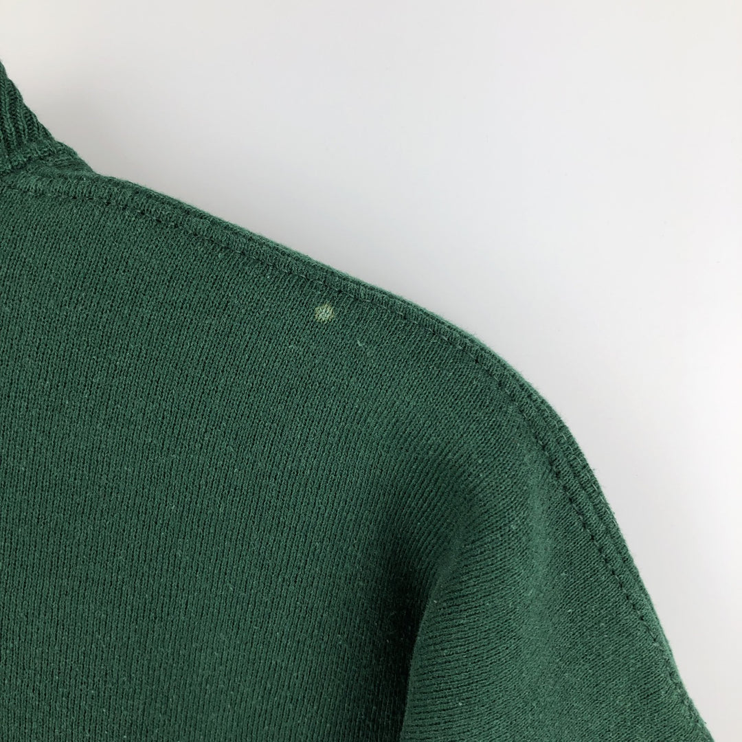 Vintage 90'S Jansport triple print college sweatshirt, made in the USA, men's size L polyester green type Vintage Second Hand