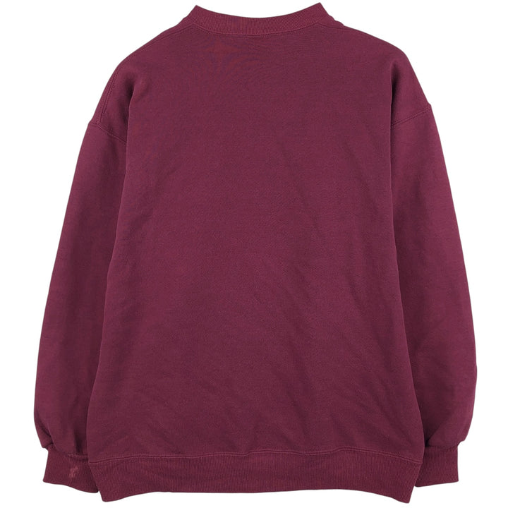 Vintage 90'S Jerzees Super Sweats college sweatshirt, made in the USA, size L, men's cotton wine-red Vintage Second Hand