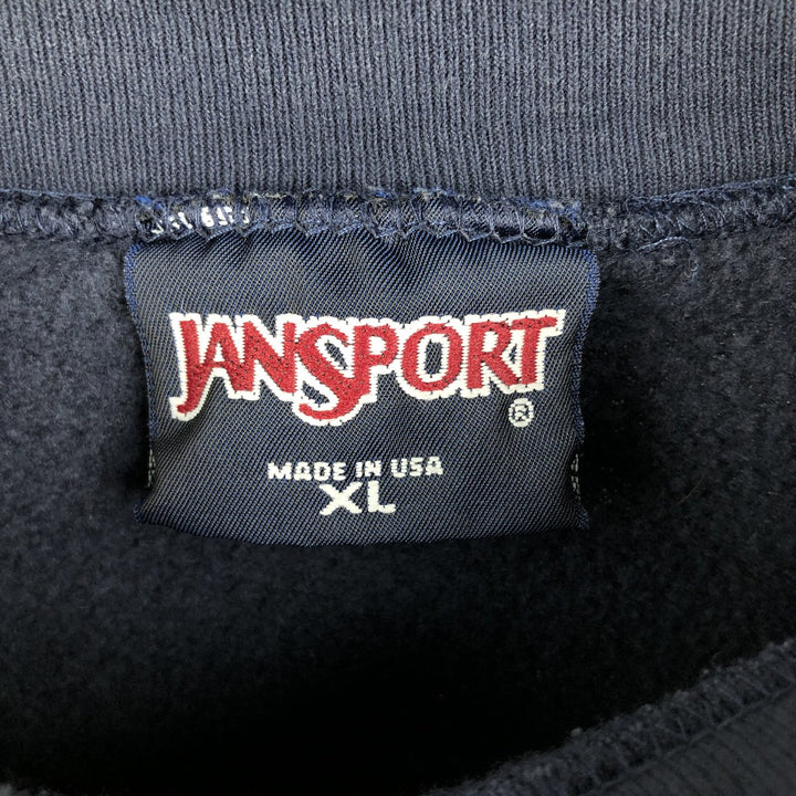 Vintage 90'S JanSport Notre Dame University College Sweatshirt, Made in USA, Men's XL cotton navy blue type Vintage Second Hand