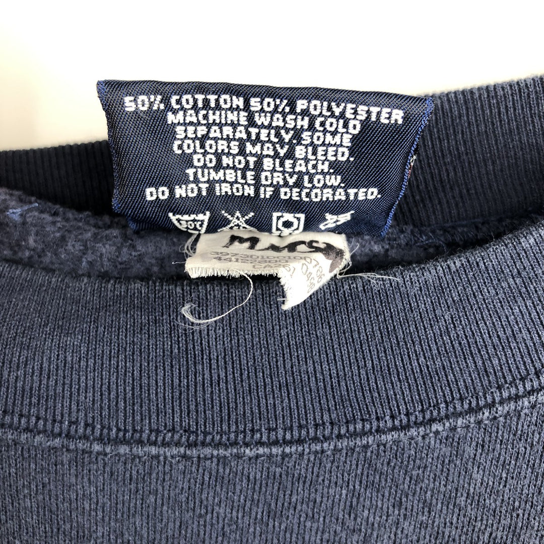 Vintage 90'S JanSport Notre Dame University College Sweatshirt, Made in USA, Men's XL cotton navy blue type Vintage Second Hand