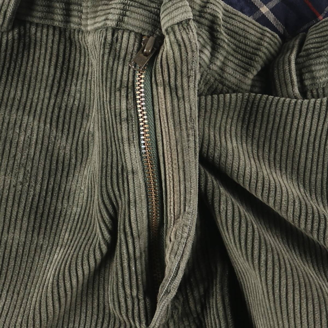 Brooks Brothers 346 Corduroy Pants for Men, W34 equivalent cotton Green type dark green Vintage Second Hand