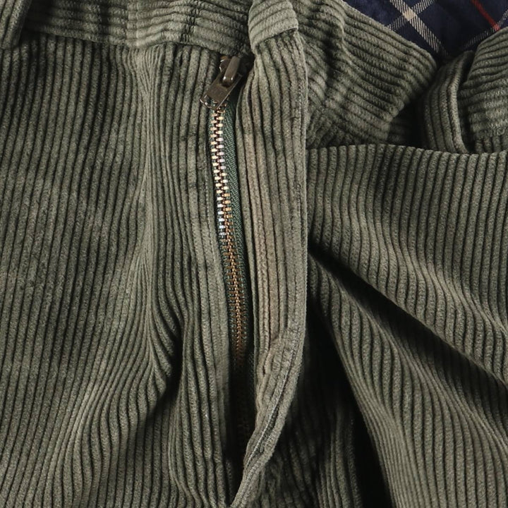 Brooks Brothers 346 Corduroy Pants for Men, W34 equivalent cotton Green type dark green Vintage Second Hand