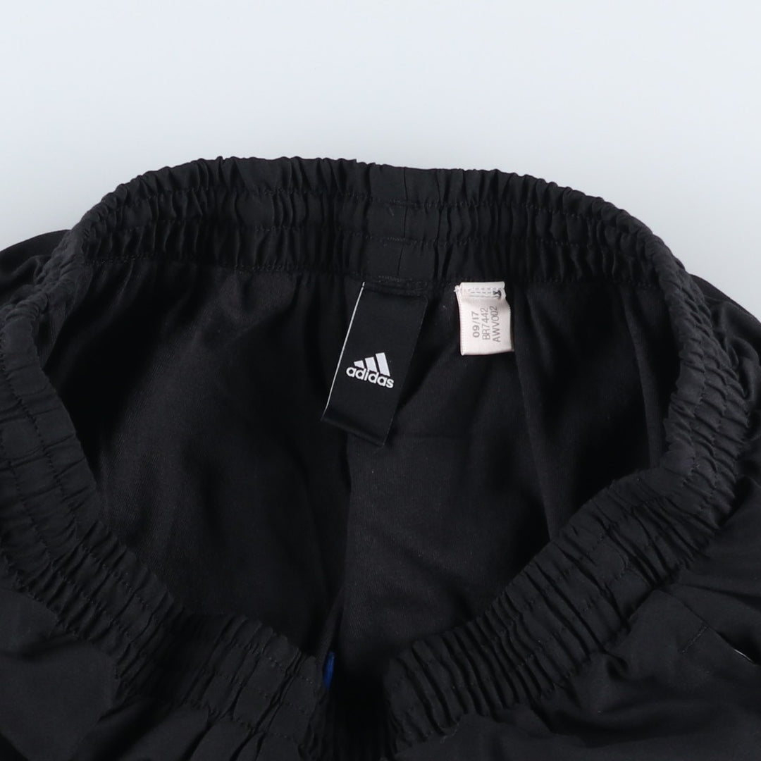 Adidas nylon pants, crinkle pants, men's size S unclear black type Vintage Second Hand