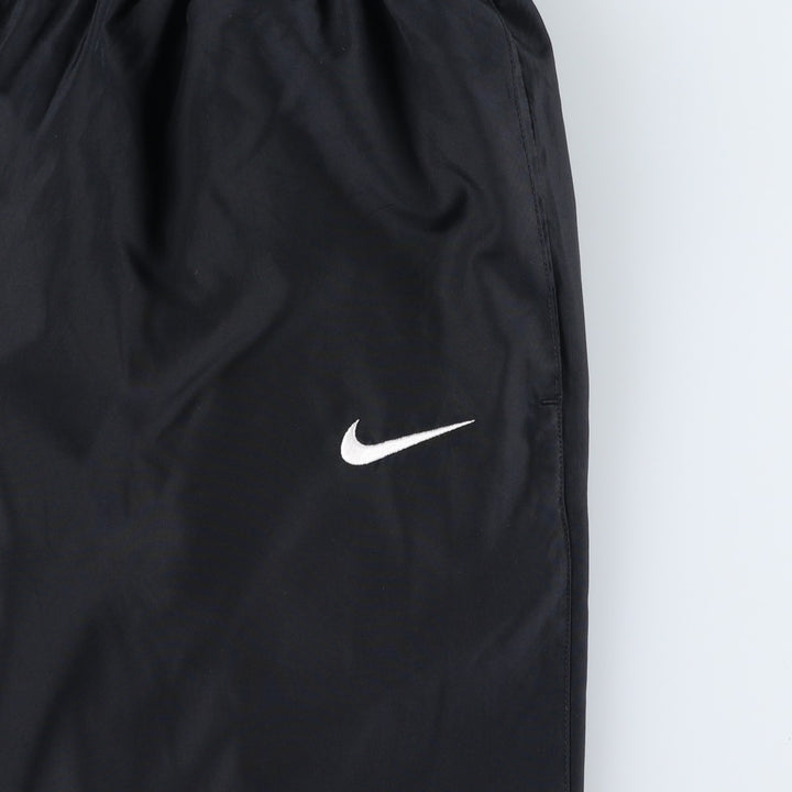 Nike warm-up pants, nylon pants, crinkle pants, men's size M polyester black type Vintage Second Hand