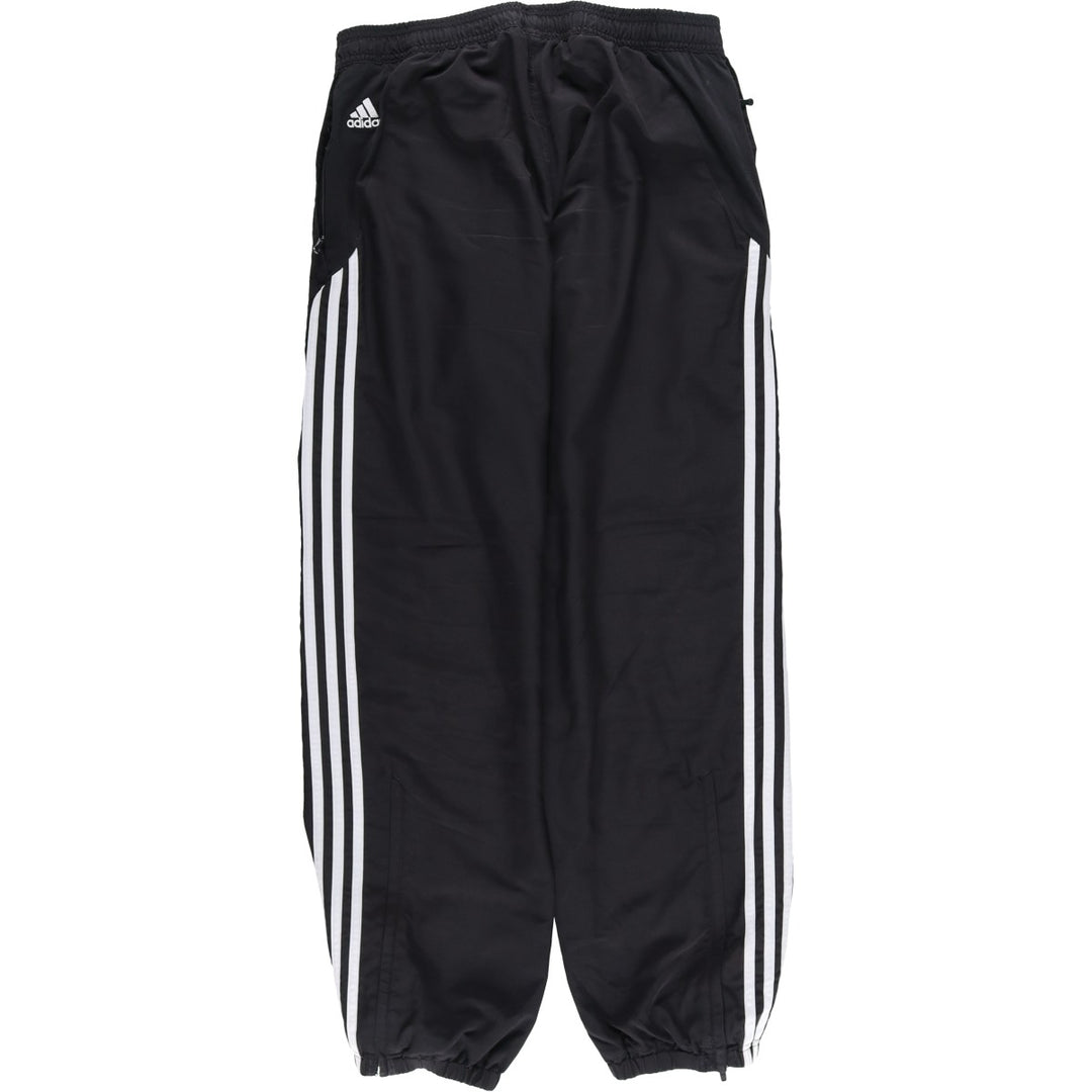 Adidas Bundesliga Bayern Munich Warm-Up Pants, Nylon, Crinkle-Shake Pants, Men's Size Medium polyester black type Vintage Second Hand