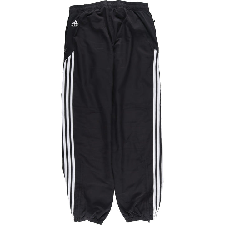 Adidas Bundesliga Bayern Munich Warm-Up Pants, Nylon, Crinkle-Shake Pants, Men's Size Medium polyester black type Vintage Second Hand