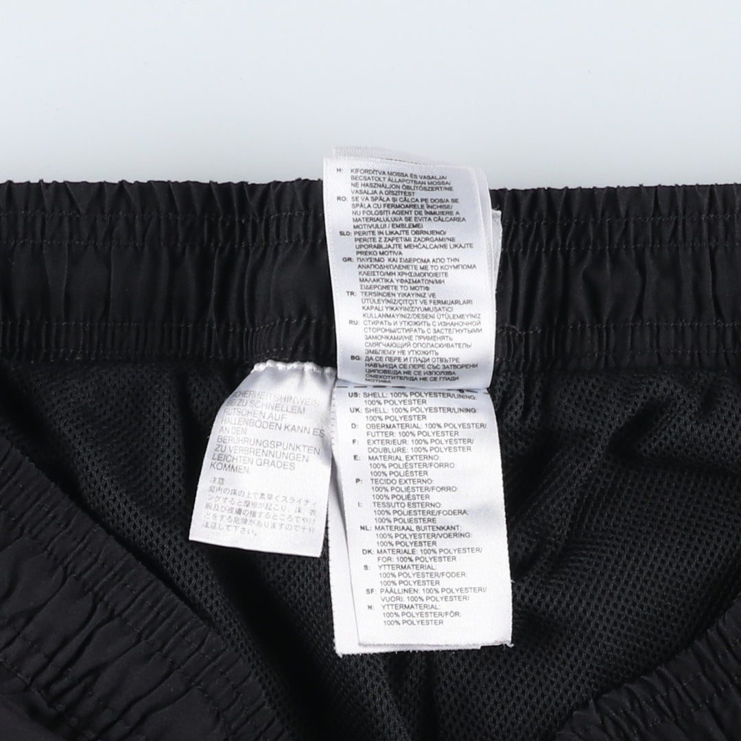 Adidas Bundesliga Bayern Munich Warm-Up Pants, Nylon, Crinkle-Shake Pants, Men's Size Medium polyester black type Vintage Second Hand