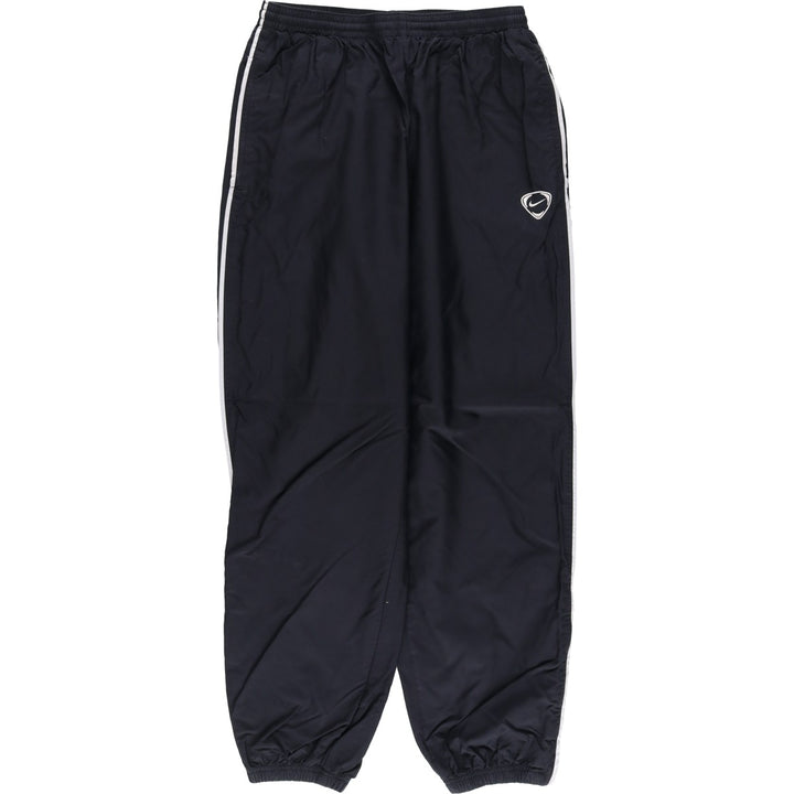 00'S Nike Nylon Pants, Shaka Shaka Pants, Men's L size unclear black type Vintage Second Hand