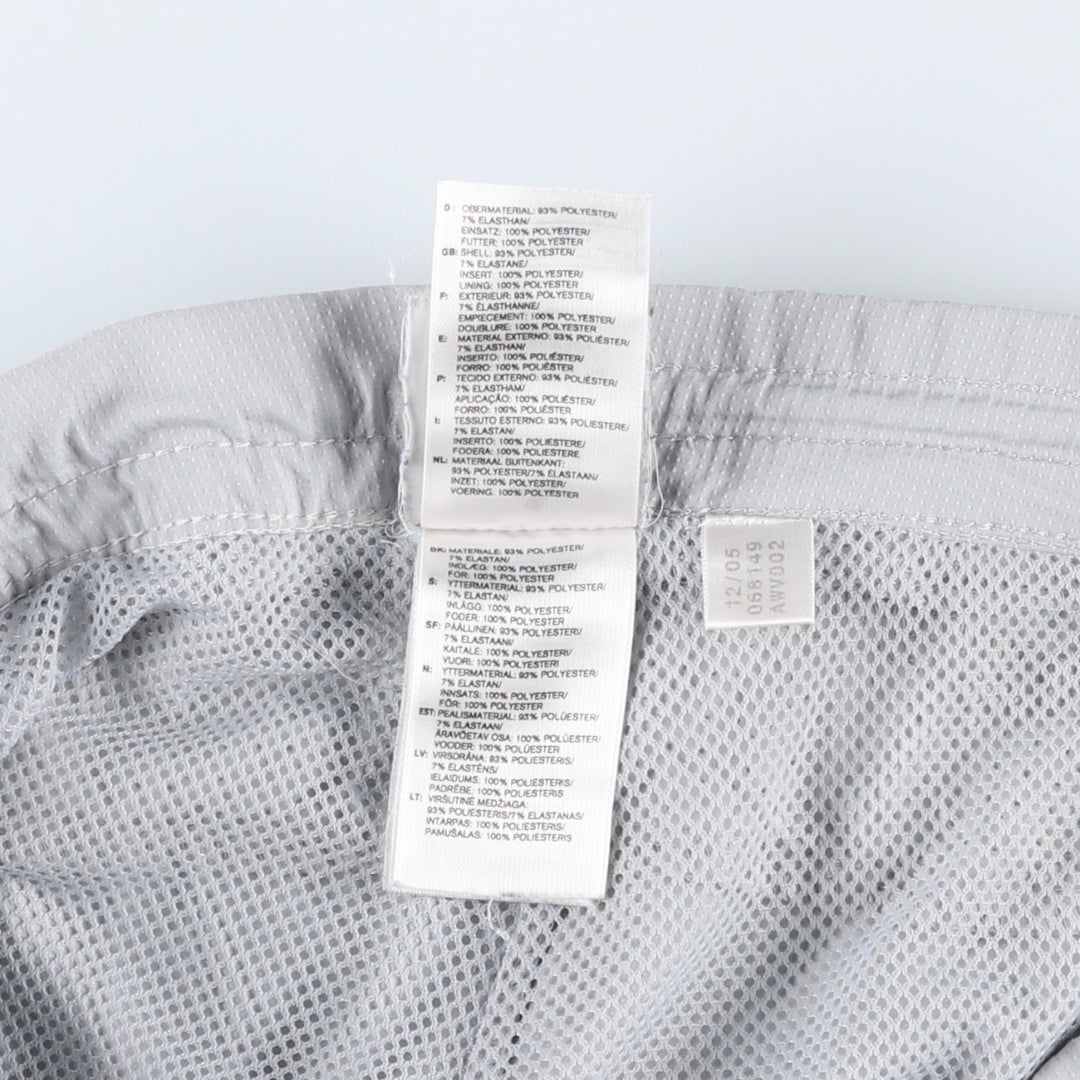 2000'S adidas CLIMA COOL warm-up pants, nylon pants with a crinkly feel, men's size S polyester gray type Vintage Second Hand