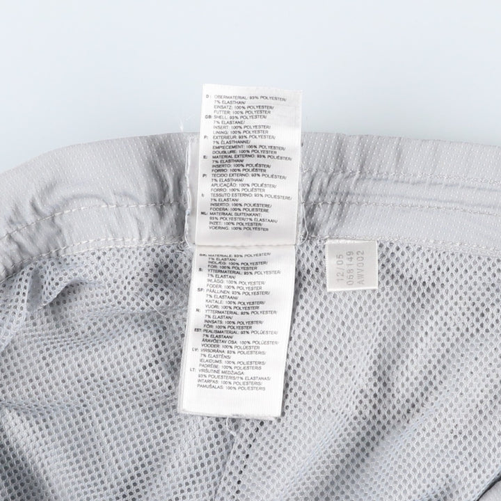 2000'S adidas CLIMA COOL warm-up pants, nylon pants with a crinkly feel, men's size S polyester gray type Vintage Second Hand