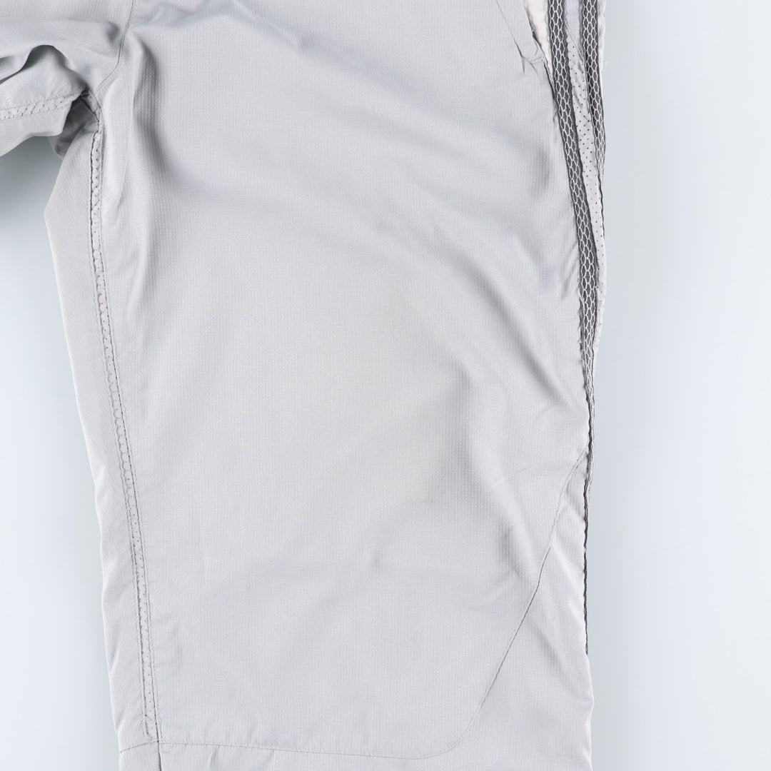 2000'S adidas CLIMA COOL warm-up pants, nylon pants with a crinkly feel, men's size S polyester gray type Vintage Second Hand