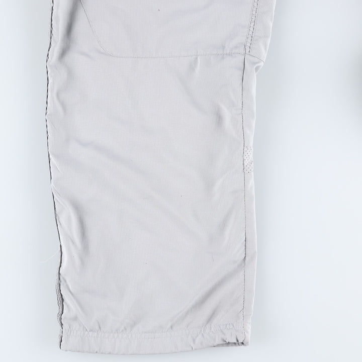 2000'S adidas CLIMA COOL warm-up pants, nylon pants with a crinkly feel, men's size S polyester gray type Vintage Second Hand