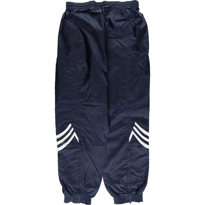 00'S Adidas nylon pants, rustling pants, men's size L Nylon navy blue type Vintage Second Hand