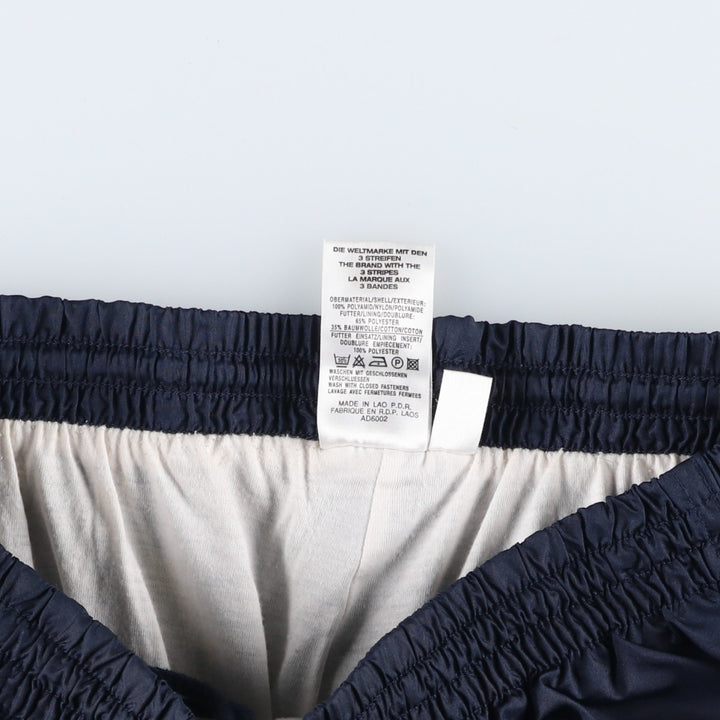 00'S Adidas nylon pants, rustling pants, men's size L Nylon navy blue type Vintage Second Hand