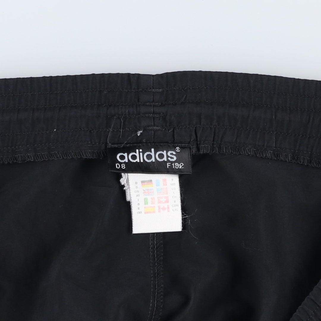 Vintage 90'S Adidas Trefoil Logo Warm-Up Pants, Nylon, Crinkle-Shake Pants, Men's Size L polyester black type Vintage Second Hand