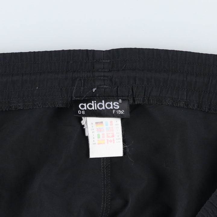Vintage 90'S Adidas Trefoil Logo Warm-Up Pants, Nylon, Crinkle-Shake Pants, Men's Size L polyester black type Vintage Second Hand
