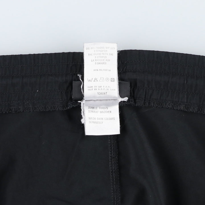 Vintage 90'S Adidas Trefoil Logo Warm-Up Pants, Nylon, Crinkle-Shake Pants, Men's Size L polyester black type Vintage Second Hand